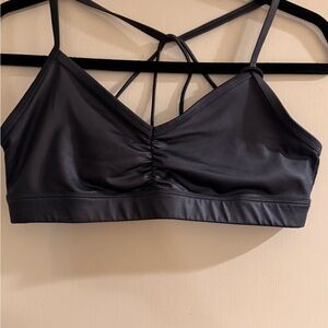 Alo Yoga Sunny Strappy Bra Anthracite Size L